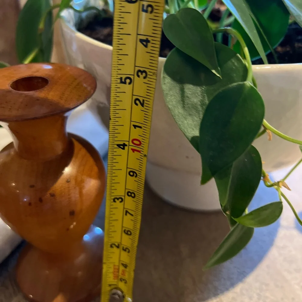 Vintage 5” Oregon Myrtlewood Bud Vase Hand Turned Wood A Poem In Wood Inc - Picture 4 of 7